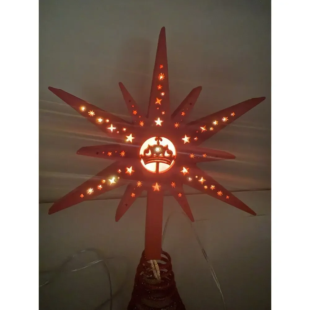 Pink Christmas Tree Topper 9